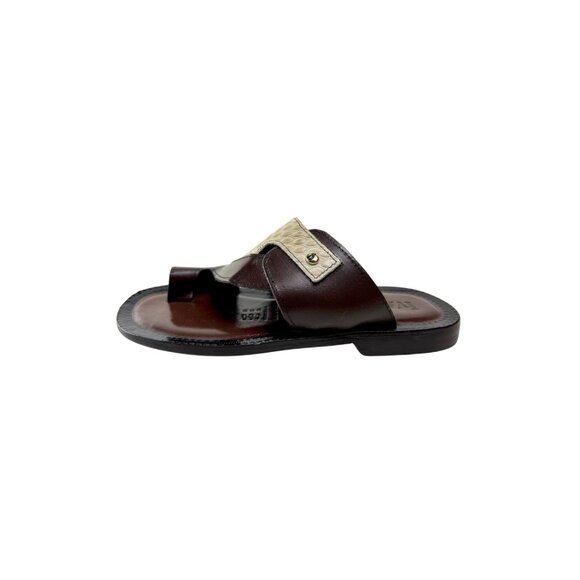 Jack Brown Men’s Italian Leather Sandals Shoes main image 6